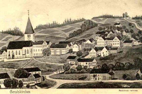 Ansicht von Geratskirchen ca. 1906